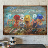 Colorful Girls - God Says You Are Canvas Wall Art - Bible Verse Canvas - Scripture Canvas Wall Art