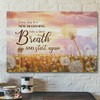 Every Day Is A New Beginning Take A Deep Breath And Start Again - Christian Canvas Wall Art - Scripture Canvas Wall Art