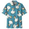Plump Duck Background Design Hawaiian Shirt for men and women