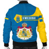 FUNSTUFFPRINTINT Sweden Coat Of Arms Men Bomber Jacket Simple Style J78 3D Bomber Jacket