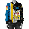 FUNSTUFFPRINTINT Sweden Coat Of Arms Women’s Bomber Jacket – Flag Style JH 3D Bomber Jacket