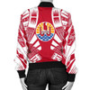FUNSTUFFPRINTINT Tahiti Women Bomber Jacket – Polynesian Tattoo Flag – BN0110 3D Bomber Jacket