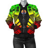 FUNSTUFFPRINTINT Tahiti Women Bomber Jacket – Polynesian Tattoo Reggae – BN0110 3D Bomber Jacket