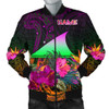FUNSTUFFPRINTINT Tokelau Personalised Men’s Bomber Jacket – Summer Hibiscus – BN15 3D Bomber Jacket