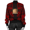 FUNSTUFFPRINTINT Tokelau Women Bomber Jacket – Polynesian Tattoo Red – BN0110 3D Bomber Jacket