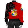 FUNSTUFFPRINTINT Tonga Coat Of Arms Women’s Bomber Jacket – Flag Style JH 3D Bomber Jacket