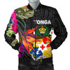 FUNSTUFFPRINTINT Tonga Men’s Bomber Jacket – Polynesian Hibiscus Pattern – BN39  3D Bomber Jacket