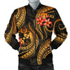 FUNSTUFFPRINTINT Tonga Polynesian Men Bomber Jacket – Gold Plumeria – BN11  3D Bomber Jacket