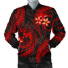 FUNSTUFFPRINTINT Tonga Polynesian Men Bomber Jacket – Red Plumeria – BN11  3D Bomber Jacket