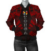 FUNSTUFFPRINTINT Tonga Women Bomber Jacket – Polynesian Tattoo Red – BN0110  3D Bomber Jacket