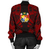 FUNSTUFFPRINTINT Tonga Women Bomber Jacket – Polynesian Tattoo Red – BN0110  3D Bomber Jacket