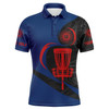 Custom Disc Golf Men Polo Shirt - Custom Name Disc Golf Basket Apparel - Personalized Gift For Disc Golf Lover, Men, Husband, Team