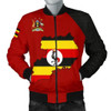 FUNSTUFFPRINTINT Uganda Bomber Jacket Map (Men) A5  3D Bomber Jacket