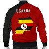 FUNSTUFFPRINTINT Uganda Bomber Jacket Map (Men) A5  3D Bomber Jacket
