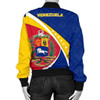 FUNSTUFFPRINTINT Venezuela Bomber Jacket, Venezuela Coat Of Arms Pattern Women A10 3D Bomber Jacket