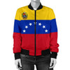 FUNSTUFFPRINTINT Venezuela Women’s Bomber Jacket Flag A7 3D Bomber Jacket