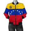 FUNSTUFFPRINTINT Venezuela Women’s Bomber Jacket Flag A7 3D Bomber Jacket