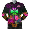 FUNSTUFFPRINTINT Wallis and Futuna Men’s Bomber Jacket – Summer Hibiscus – BN15 3D Bomber Jacket