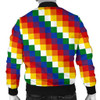 FUNSTUFFPRINTINT Wiphala Men’s Bomber Jacket Flag A7 3D Bomber Jacket