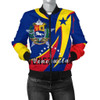 FUNSTUFFPRINTINT Women’s Bomber Jacket – Venezuela Flag Coat of Arms A30 3D Bomber Jacket