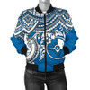 FUNSTUFFPRINTINT Yap Polynesian Bomber Jacket (Women) – Polynesian Turtle – BN15 3D Bomber Jacket