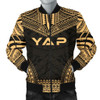 FUNSTUFFPRINTINT Yap Polynesian Chief Men’s Bomber Jacket – Gold Version – Bn10 3D Bomber Jacket