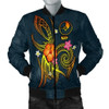 FUNSTUFFPRINTINT YAP Polynesian Men’s Bomber Jacket – Legend of YAP (Blue) – BN15 3D Bomber Jacket