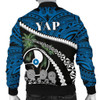 FUNSTUFFPRINTINT Yap Stone Money Men Bomber Jacket – Road to Hometown K8 3D Bomber Jacket