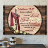Bible Verse Canvas - Love The Lord Your God With All Your Heart Canvas Wall Art - Scripture Canvas Wall Art