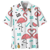Love Flamingo Ornamental Hawaiian Shirt