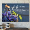 Bible Verse Canvas - John 154 Abide In Me And I In You Canvas Art - Scripture Canvas Wall Art