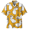 Orange Duck Background Hawaiian Shirt