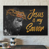 Bible Verse Canvas - Jesus Is My Savior Canvas Wall Art - Scripture Canvas Wall Art