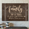 Bible Verse Canvas - Family Is Like The Branches Of A Tree Canvas Print - Scripture Canvas Wall Art