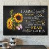 Bible Verse Canvas - Daughter Of King Canvas Wall Art - Scripture Canvas Wall Art