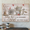Christian Canvas Wall Art - Cardinal - Vintage Garden - Everyday Is A New Beginning
