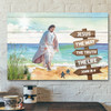 God Canvas - Bible Verse Canvas - God Comes To Us Over The Water - Unique Christian Canvas - Scripture Canvas