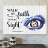 God Canvas - Bible Verse Canvas - Walk By Faith - Unique Christian Canvas - Scripture Canvas
