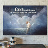 God Canvas - Bible Verse Canvas - Special Jesus Canvas - God Is With You Every Step - Scripture Canvas