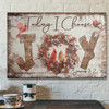 Bible Verse Wall Art Canvas - Cardinal - Today I Choose Joy Canvas