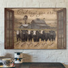 Bible Verse Wall Art Canvas - Cow - God Says You Are Canvas