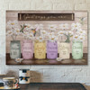 Bible Verse Wall Art Canvas - Daisy Jar Vase - God Says You Are Canvas