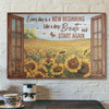 Bible Verse Wall Art Canvas - Every Day Is A New Beginning Canvas