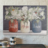 Bible Verse Wall Art Canvas - Flower Of Faith Hope And Love Canvas