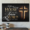 God Canvas Prints - Jesus Canvas Art - Joshua 2415 Canvas Wall Art - Bible Verse Wall Art Canvas Print
