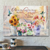 God Canvas Prints - Jesus Canvas Art - Joshua 2415 Kjv Floral Hummingbird Canvas Wall Art