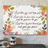 God Canvas Prints - Jesus Canvas Art - Bible Verse Wall Art Numbers 624-26 The Lord Bless You And Keep You Canvas Print