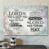 God Canvas Prints - Jesus Canvas Art - The Lord Bless You And Keep You Numbers 624-26 Scripture Canvas Wall Art