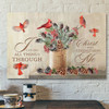 God Canvas Prints - Jesus Canvas Art - I Can Do All Things Through Christ Christmas Wall Art Christian Christmas Gifts