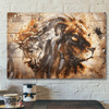 God Jesus Horizontal Canvas Prints - God Wall Art - Jesus - Lion